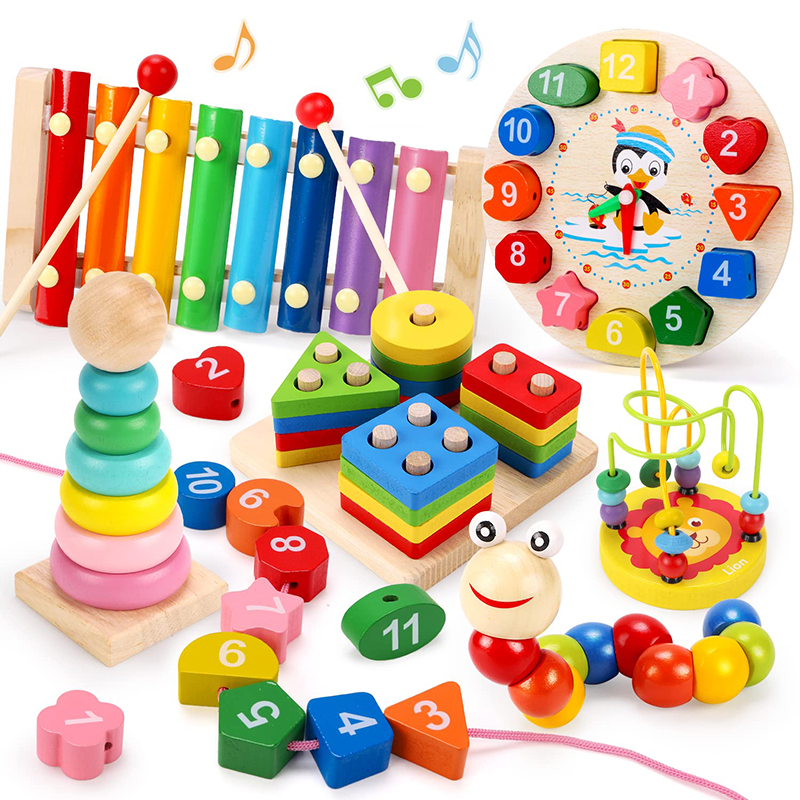 Baby Food Kit - 5-6pcs/set Montessori Wooden Toys for Babies