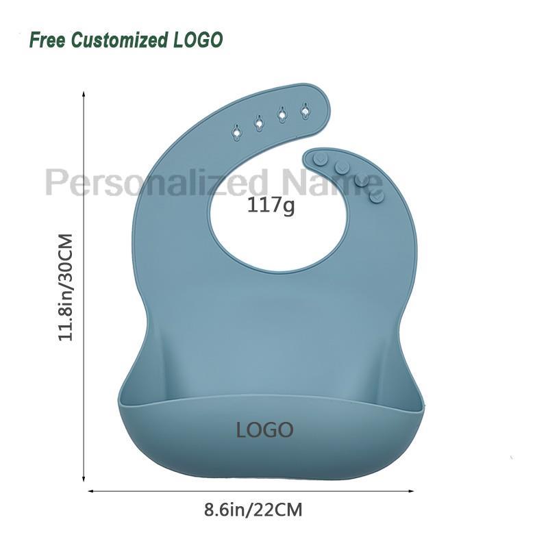 Silicone Baby Bib for Babies & - Baby Food Logo avis et prix