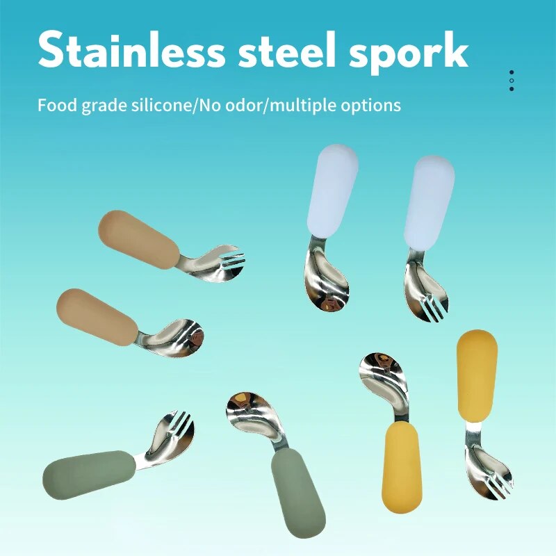 Baby Spoon Fork Set 316 Stainl - Baby Food Kit avis et prix