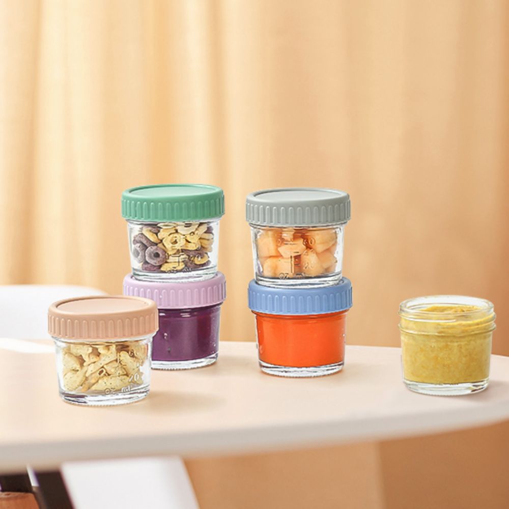 6pcs Mason Jar Glass Baby Food - Baby Food In Jar avis et prix