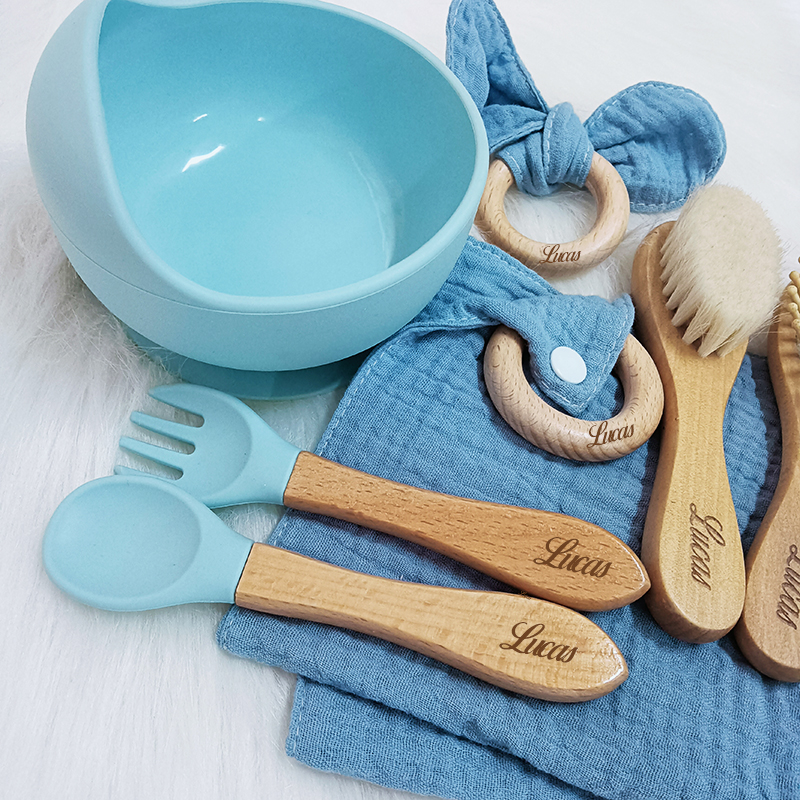 7PCS/Set Personalized Name Bab - Baby Food Kit avis et prix