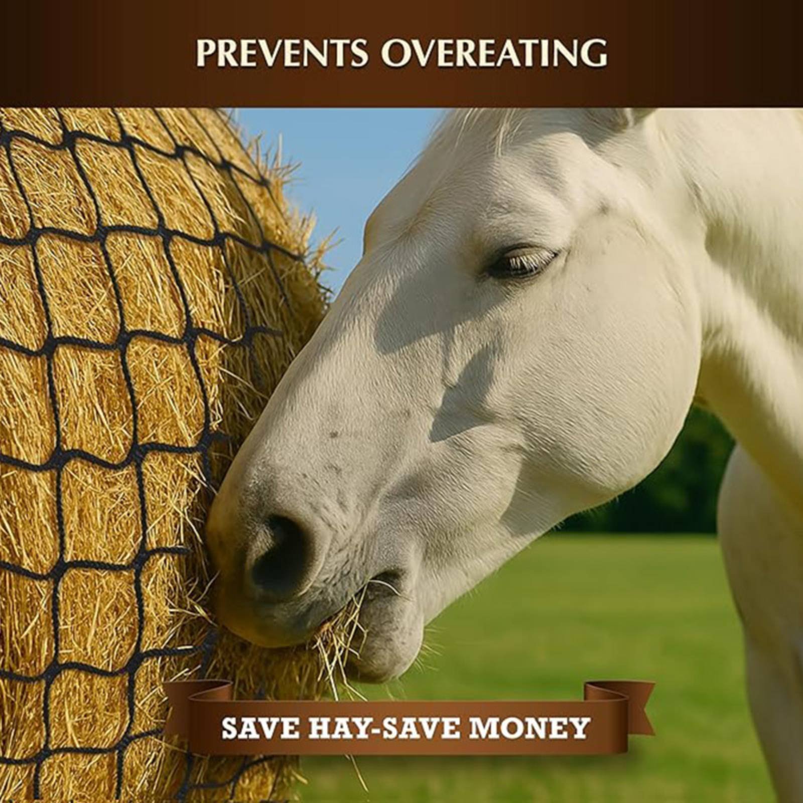 Large Hay Net Bag Long-Lasting - Mesh Feeder Bag avis et prix