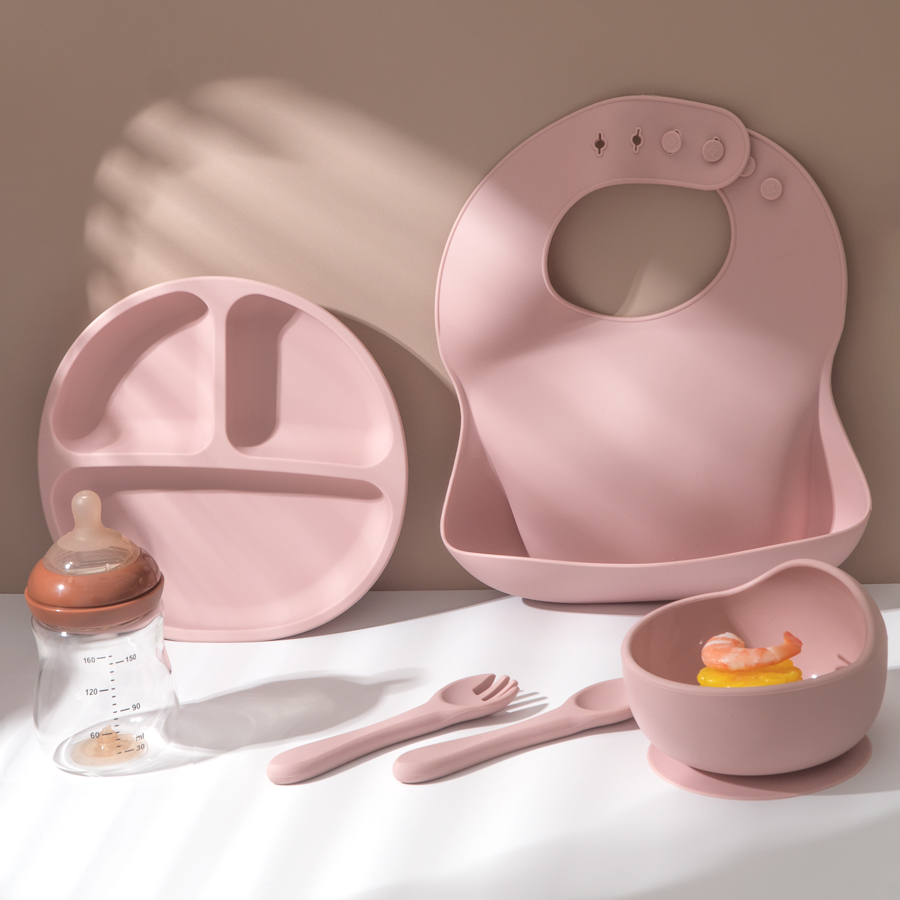 5Pcs Baby Silicone Feeding Set - Baby Food Kit avis et prix