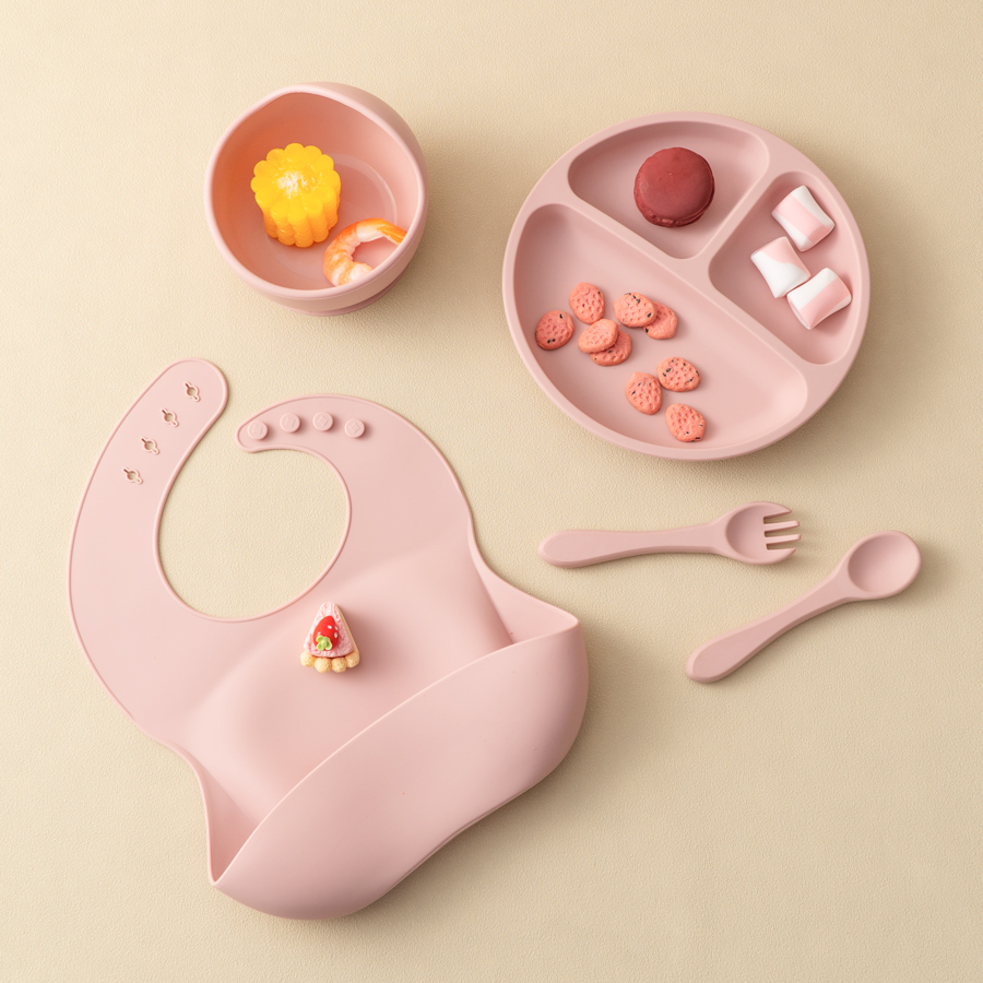 5Pcs Baby Silicone Feeding Set - Baby Food Kit avis et prix