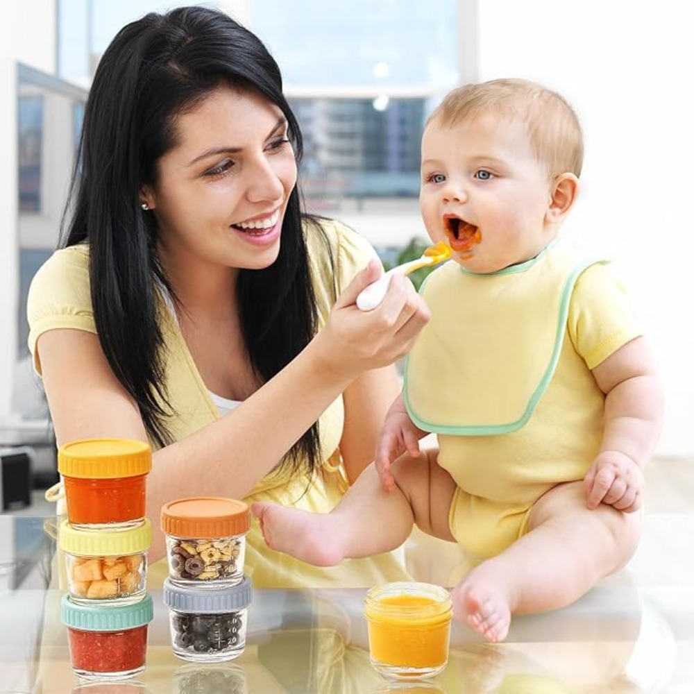 6pcs Glass Baby Food Jar Reusa - Baby Food In Jar avis et prix