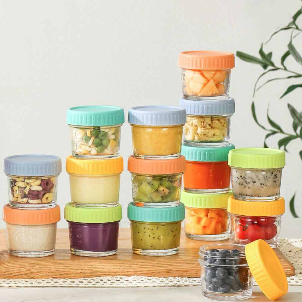 6pcs Glass Baby Food Jar Reusa - Baby Food In Jar avis et prix