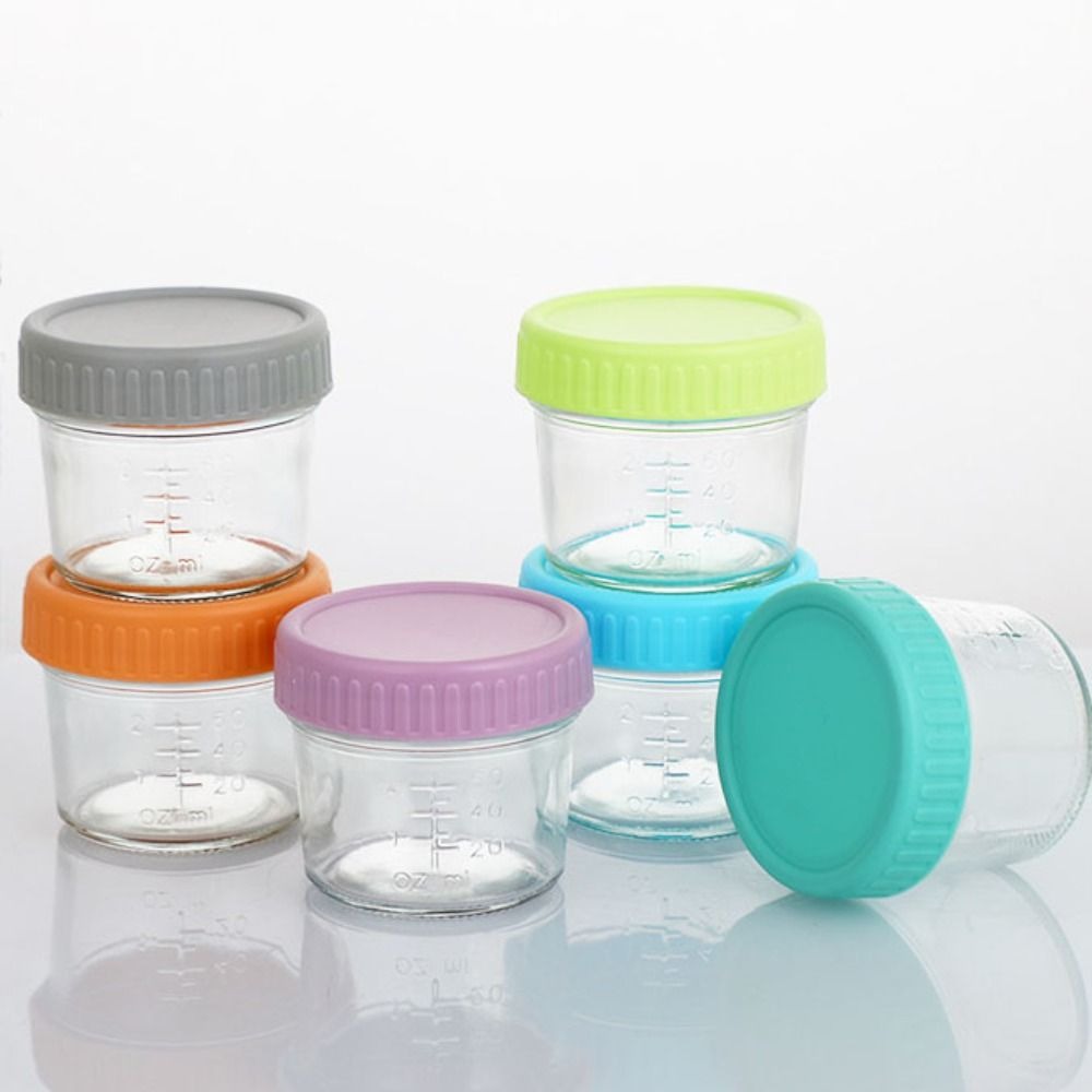 6pcs Glass Baby Food Jar Reusa - Baby Food In Jar avis et prix