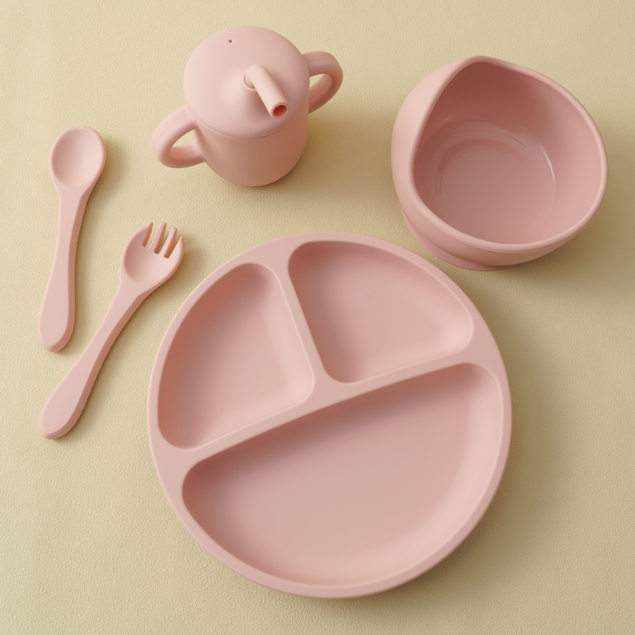 5PCS Baby Silicone Tableware S - Baby Food Kit avis et prix