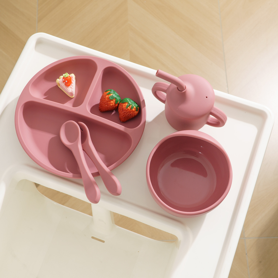 5PCS Baby Silicone Tableware S - Baby Food Kit avis et prix