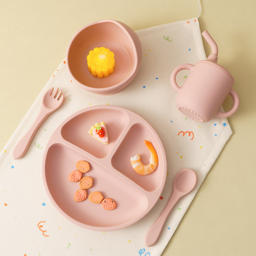 5PCS Baby Silicone Tableware S - Baby Food Kit avis et prix