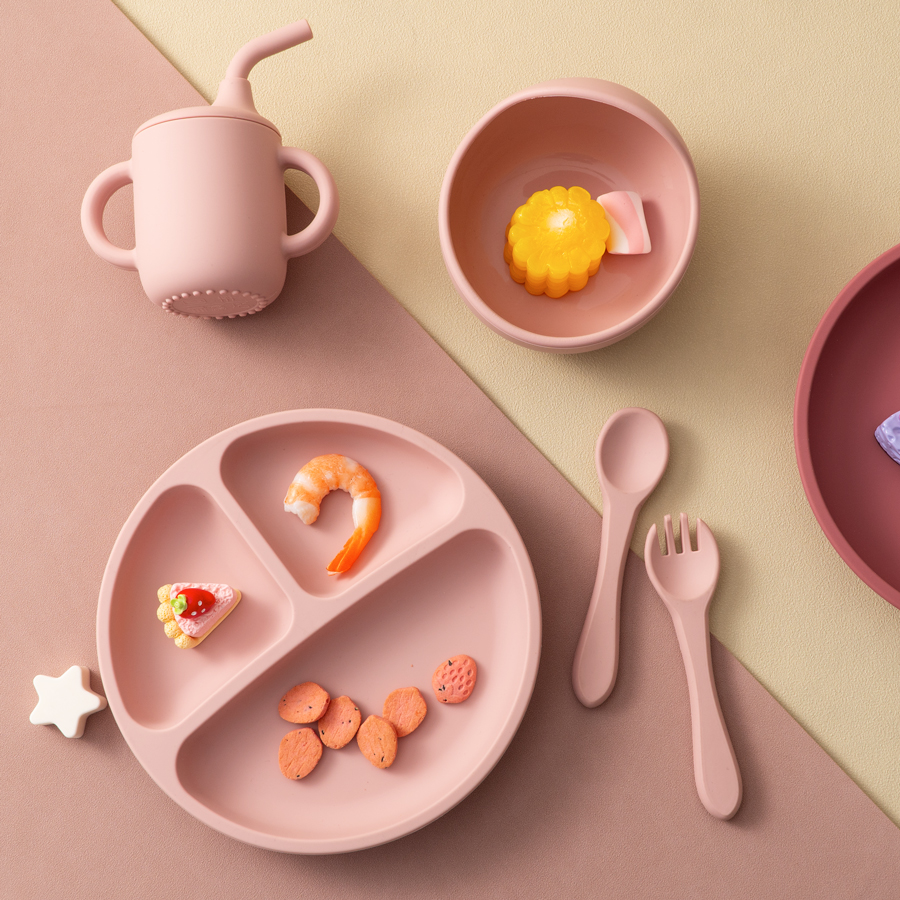 5PCS Baby Silicone Tableware S - Baby Food Kit avis et prix