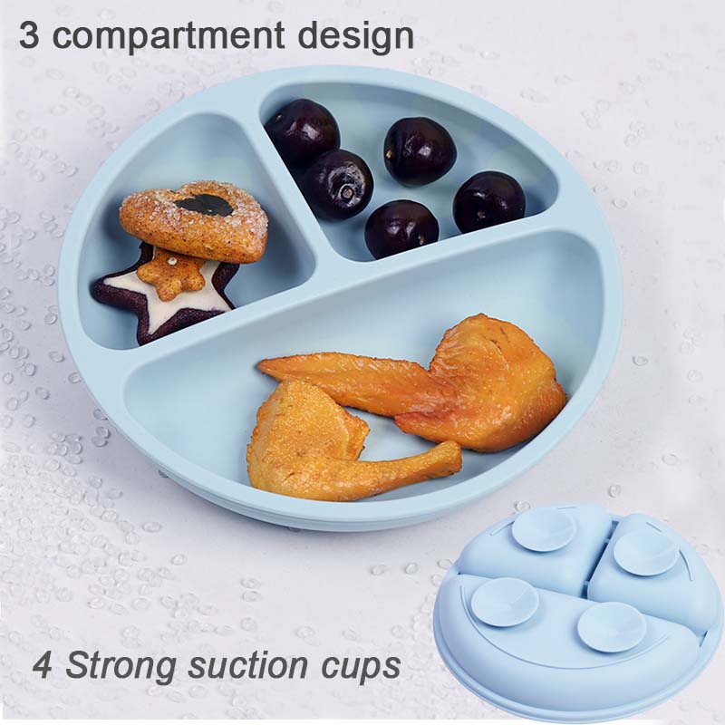8Pcs Silicone Tableware Set Pe - Baby Food Logo avis et prix