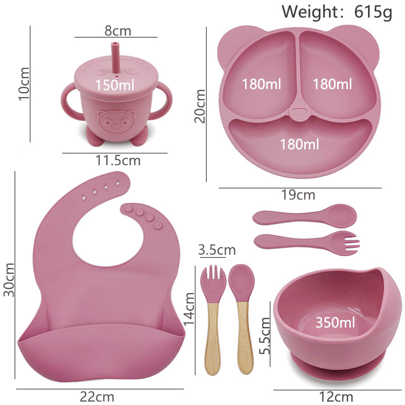Silicone Bear Plate For Kids 8 - Baby Food Logo avis et prix
