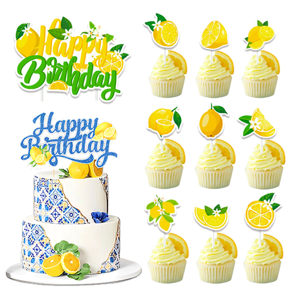 Lemon Cupcake Toppers Summer C - Baby Food Fruits avis et prix