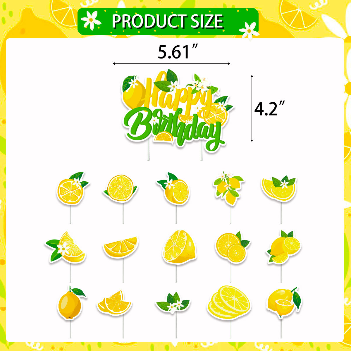 Lemon Cupcake Toppers Summer C - Baby Food Fruits avis et prix