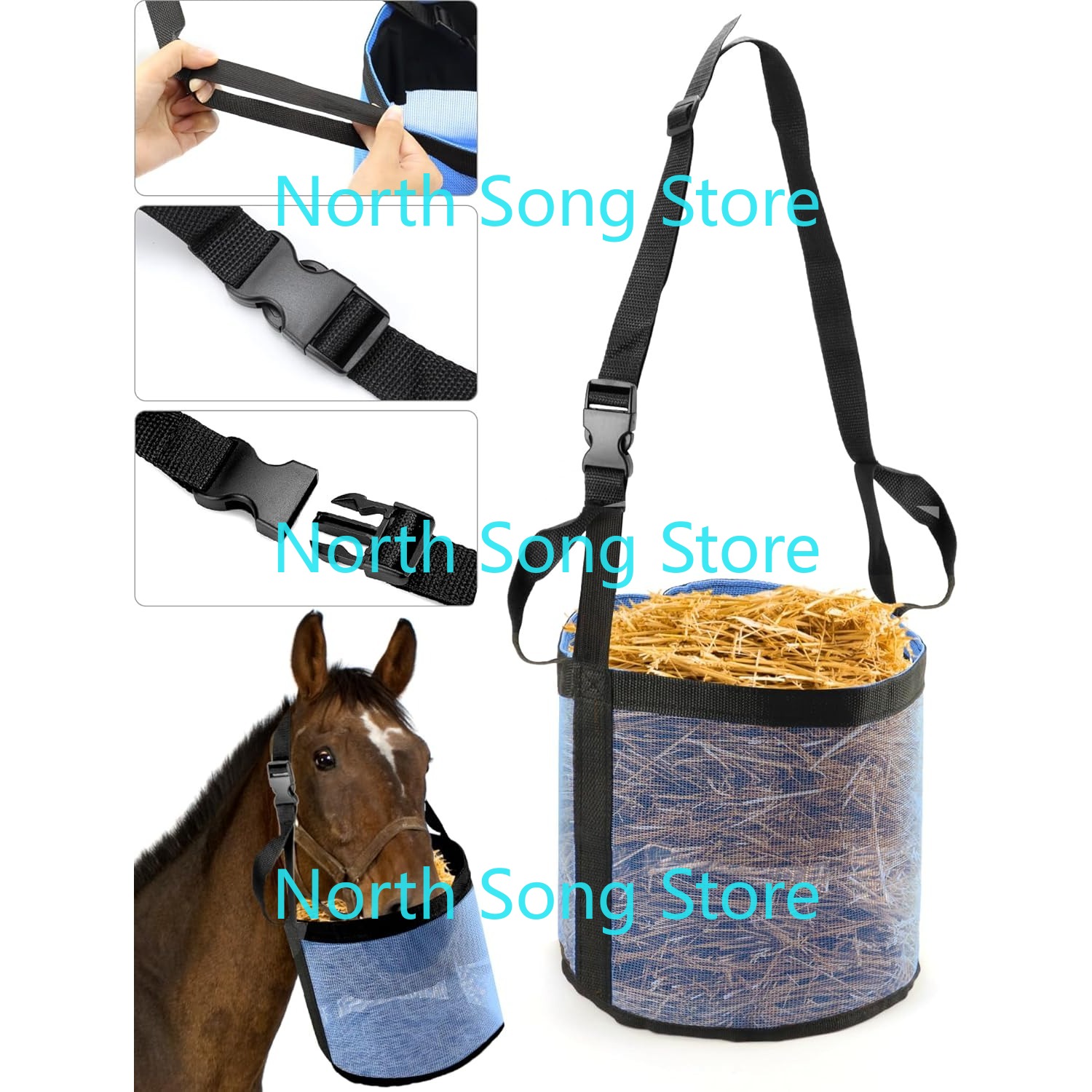 2 Pack Horse Feed Bag for Grai - Mesh Feeder Bag avis et prix