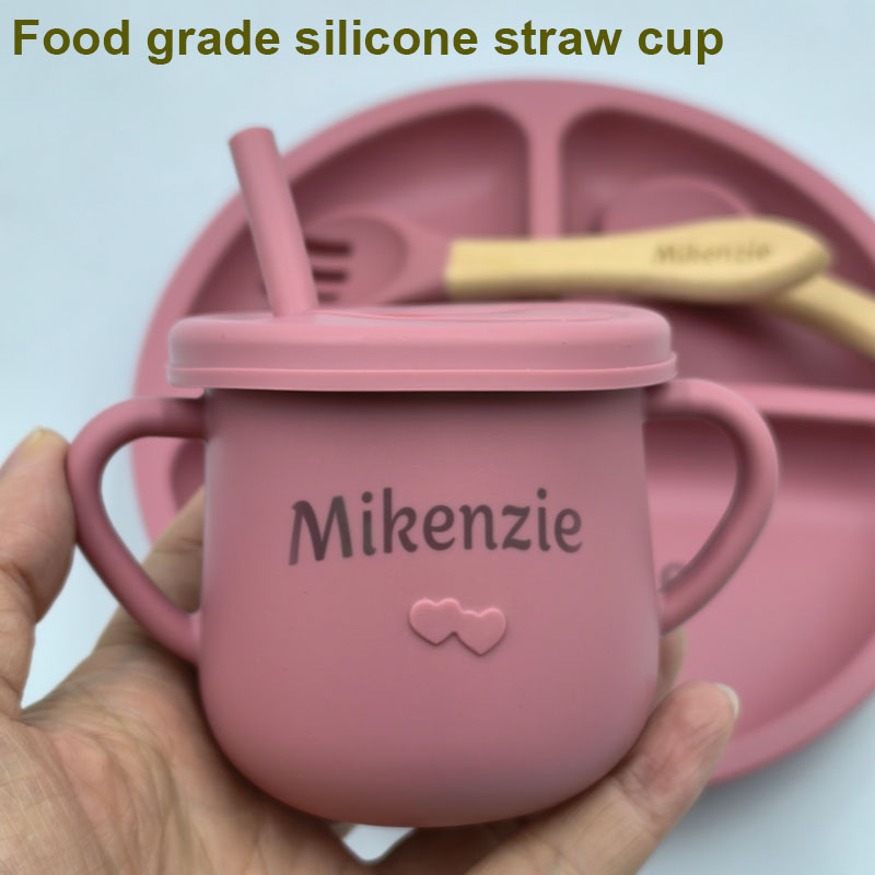 6PCS Silicone Feeding Set For  - Baby Food Logo avis et prix