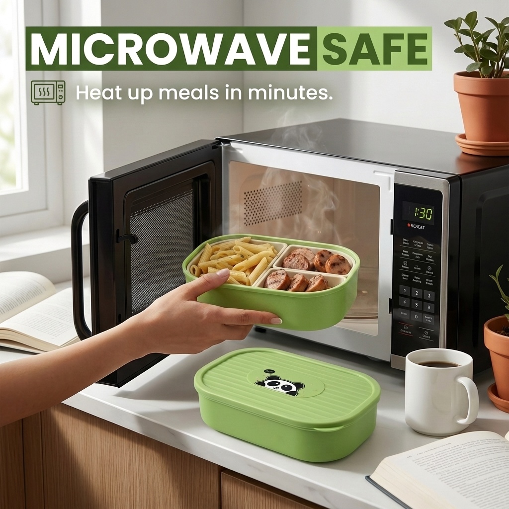 Cute Plastic Divided Lunch Box - Baby Food Fruits avis et prix